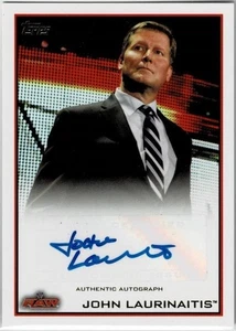 John Laurinaitis Johnny Ace WWE 12 Topps Autographed Pro Wrestling Card Rare New - Picture 1 of 2