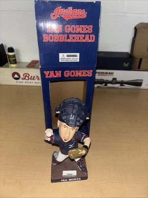 Autographed Yan Gomes Bobblehead Cleveland Indians SGA 2016 MLB - Image 1 of 2