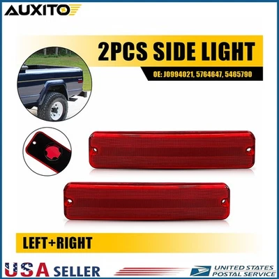 Luces de señalización laterales traseras LED rojas Len para Jeep CJ5 CJ6 CJ7 CJ8 SJ Wagoneer J10 J20 Foto 1 de 4