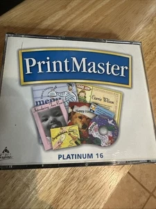 PrintMaster Platinum 16 4-CD Set Broderbund 2004 - Picture 1 of 3