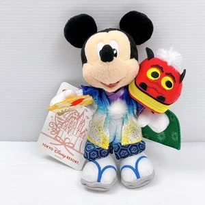 Disneyland Japan Mickey Kimono Costume Plush Doll Keychain 2018 - Picture 1 of 12