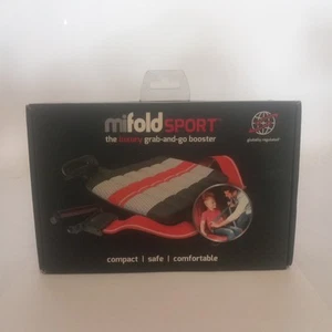Mifold Sport The Luxury Grab-And-Go Sedile Portatile Booster Compatto Nero/Rosso - Foto 1 di 9