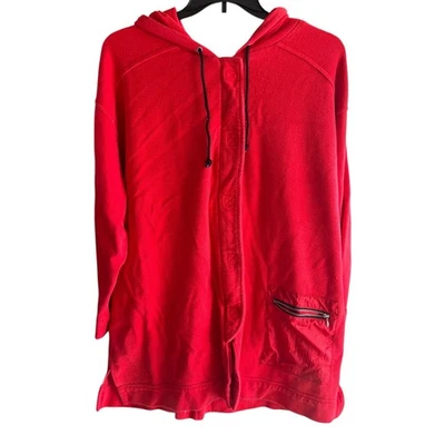 CAROLE LITTLE II Sudadera Roja Sudadera con Capucha Jack Cierre con Cremallera Talla Grande XXL 2X Foto 1 de 4