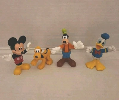 Lote de 4 figuras flexibles Mattel Mickey Mouse and Friends 2013 Foto 1 de 4