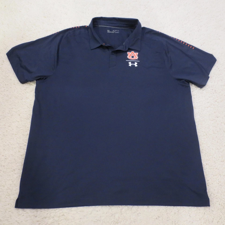 Auburn Tigers Shirt Polo Mens 3XL Navy College Football Short Sleeve Gameday - Image 1 of 4
