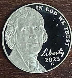S Jefferson Proof Nickel 2023 EE. UU. Juego de prueba - Imagen 1 de 2
