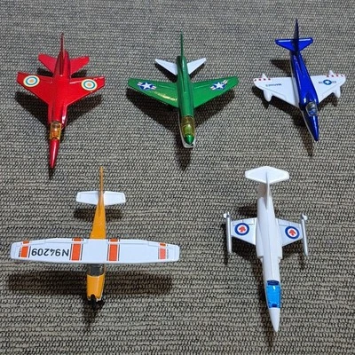 Vintage 1970’s Matchbox 5 Airplane Lot Corsair Skyhawk Cessna Lesney Mirage F1 - Image 1 of 4