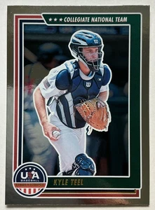 2022 Panini USA Baseball Stars & Stripes Kyle Teel Foil RC #34 COLLEGIATE  - Picture 1 of 2