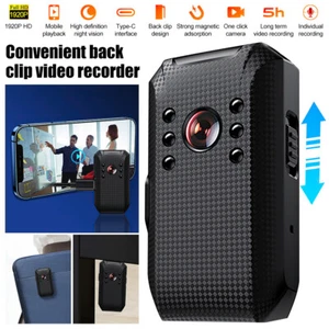 Portable Police Body Camera 1920P Pocket Video Audio Recorder Night Vision Cam - Picture 1 of 15