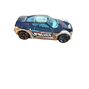 Hot Wheels SYMBOLIC Dark Blue / Chrome / Black Metro POLICE Car Model - Picture 1 of 6