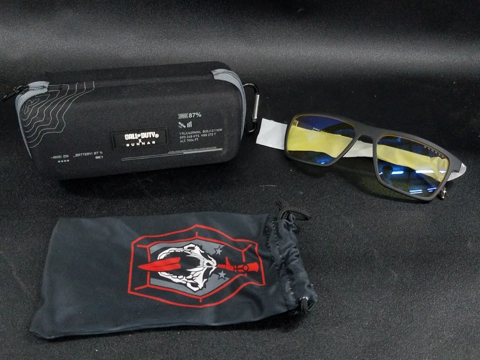 Gunnar Call of Duty Covert Onyx Rectangular Gaming/Computer Glasses - COV-MW201