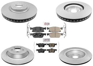 Brake Rotors Ceramic Brake Pads for Ford Edge 2015-2024 Front Wheel Drive Only - Picture 1 of 13