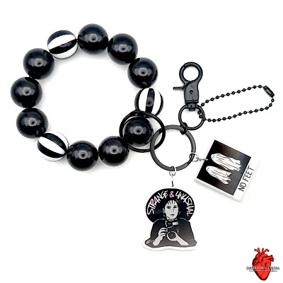 Beetlejuice Lydia Deetz Pulsera Elástica Llavero, Bolso Dije, Accesorio, Regalo Foto 1 de 4