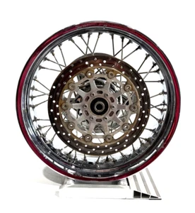2004 - 2006 Victory Vegas OEM 18" Rear Wheel Rim Chrome Spoked BEHR Brake Rotor! - Picture 1 of 15