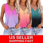 Sleeveless Flowy Tank Top Soft Knit Tunic Women Scoop Neck Loose Fit Blouse Long