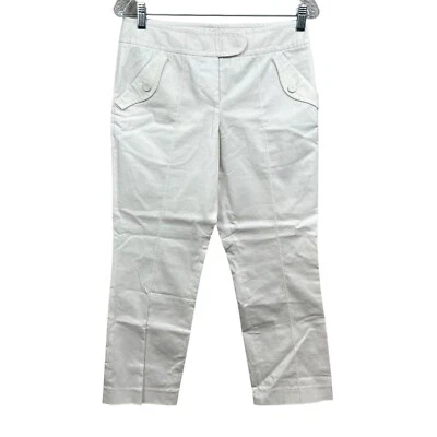 Pantalones para mujer Day Birger et Mikkelsen popelina elásticos bolsillos con abertura blancos talla 36 Foto 1 de 4