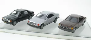 3x Mercedes-Benz - Cursor 1182, NZG 282, Conrad 1504 SEC 300 CE 190 - 1:35 W201 - Foto 1 di 6