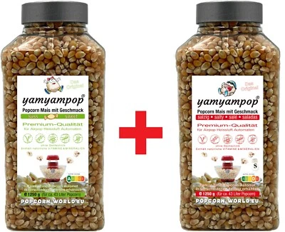 AIRPOP Popcorn Corn SWEET + SALTY for Hot Air Popcorn Machine. Non Genetic Engineering - Image 1 of 4