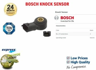 SENSOR BOSCH KNOCK/DETONACIÓN para DAIHATSU CHARADE 1.33 16V 2011->on Foto 1 de 4