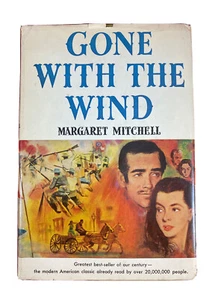 Gone With The Wind 1964 Book Club Edition Dust Jacket Blue Cover - Picture 1 of 6
