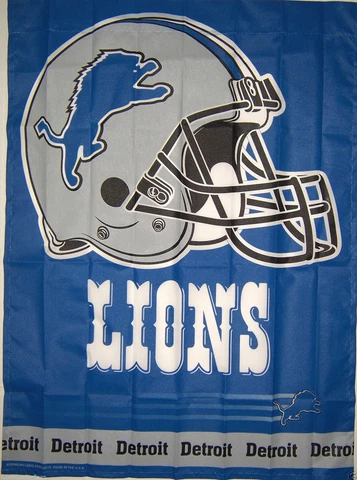 NEW 27"x37" DETROIT LIONS AMERICAN LOGO BANNER FLAG Cover