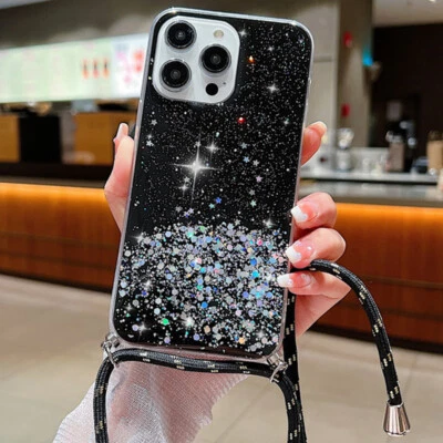 Coque Silicone Etui Paillettes Antichoc Pour iPhone 17 16 15 14 13 12 Pro Max 11