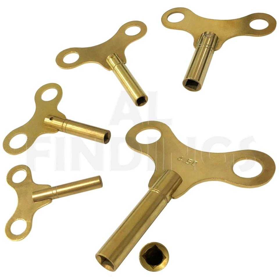 New Brass Quality Winding Clock Key Mantle & Bracket Clock 21 sizes available - Image 1 of 1