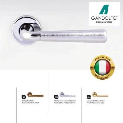 Coppia maniglie maniglia per porte interne modello BOLOGNA in zama - Immagine 1 di 2