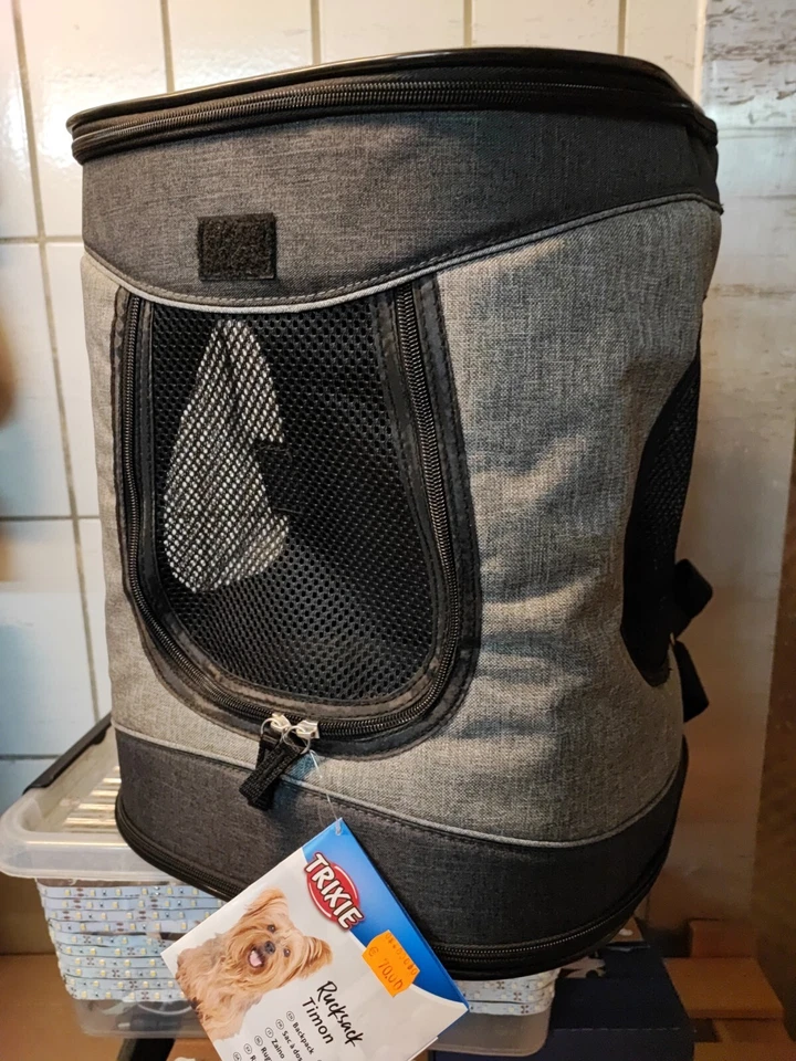 Trixie 28944 34 × 44 × 30 cm Timon Rucksack - Schwarz/Grau - Bild 1 von 1