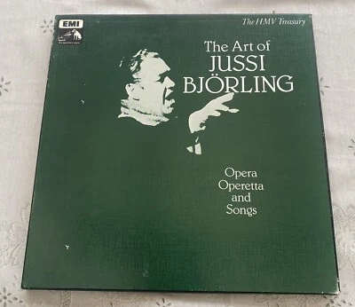 JUSSI BJORLING 3 LP BOXED SET HMV RLS 715 WITH PAPERWORK * EXCELLENT - Image 1 of 3