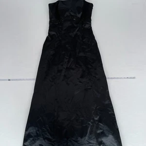 Debut Dress 8 Black Strapless Long Ball Gown Prom Embellished - Picture 1 of 14