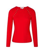Morgan De Toi Long Sleeve Round Neck T-shirt  -  T-Shirts  - Red