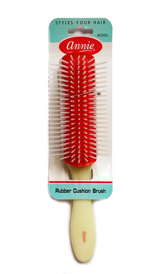 ANNIE RUBBER CUSHION BRUSH LARGE #2050 DETANGLING WIG ALL HAIR TYPES - Image 1 of 1