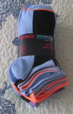 10 ПАР, NOBO (БЕЗ ГРАНИЦ) ЖЕНСКИЕ НОСКИ БЕЗ ШОУ. РАЗМЕР 4-10. Новый нераспакованный. - Изображение 1 из 4