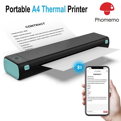 Phomemo M08F A4 Bluetooth Portable Thermal Printer For Android iOS Phone&Laptop - Image 1 of 4