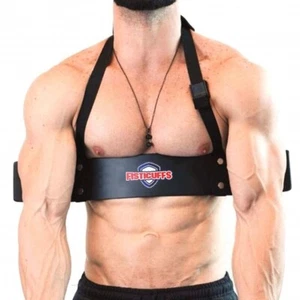 Weight Lifting Arm Blaster Muscle Isolator Gym Bar Curl Bomber triceps workout - Picture 1 of 6