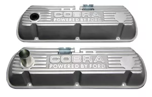 Shelby GT350 Mustang Open Cobra Lettered Tall Valve Covers - Foto 1 di 1