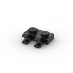 Lego 10x Platte Clips 1x2 plate with clips 60470b schwarz black - Picture 1 of 1