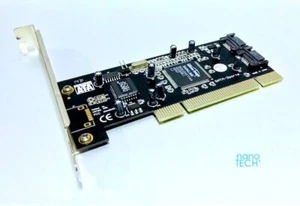 2 Port SATA PCI Controller Card Apple Macintosh PowerMac G3/G4/G5 *OS X *OS9 SSD - Picture 1 of 11