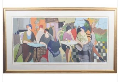 Tarkay Mujer Café, Papel Serigrafía, Lápiz Firmado Limitado 48” Impresión Itzchak Foto 1 de 4