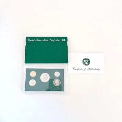 UNITED STATES MINT PROOF COIN SET 1998 S SAN FRANCISCO UNCIRCULATED - Image 1 of 4