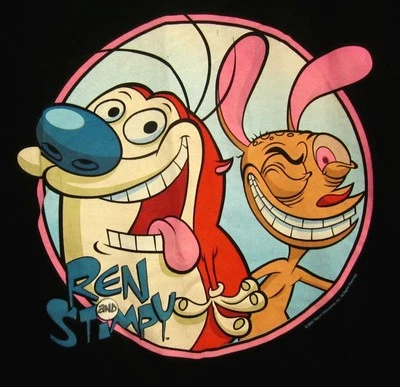 Camiseta REN & STIMPY Juvenil 2XL Nickelodeon Dibujos Animados XXL Neurótico Chihuahua Foto 1 de 4