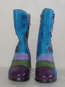 Socofy Bohemian Tapestry style womens size 5 boot - Picture 1 of 7