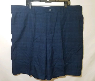 Ashworth Mens Blue Plaid Golf Shorts Size W44 NWT - Image 1 of 4