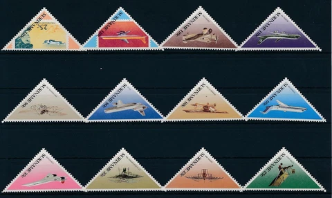 [SU549] Suriname Surinam 1987 Aviations Triangles  MNH Cover