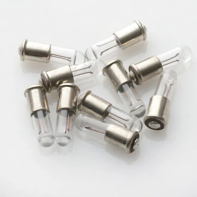 10 x T1 1,5V 90mA 0,135W Miniaturlampe Midget Flange Stecksockel SM4S/4 - Image 1 of 2