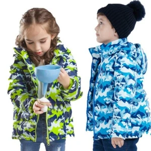 Esley Jackets Hooded Windbreaker Girls Boys - Picture 1 of 7