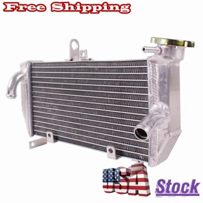 Polished Aluminum Radiator For 2015 2016 2017 2018 Yamaha YZF-R3 ABS Motorcycle - Image 1 of 4
