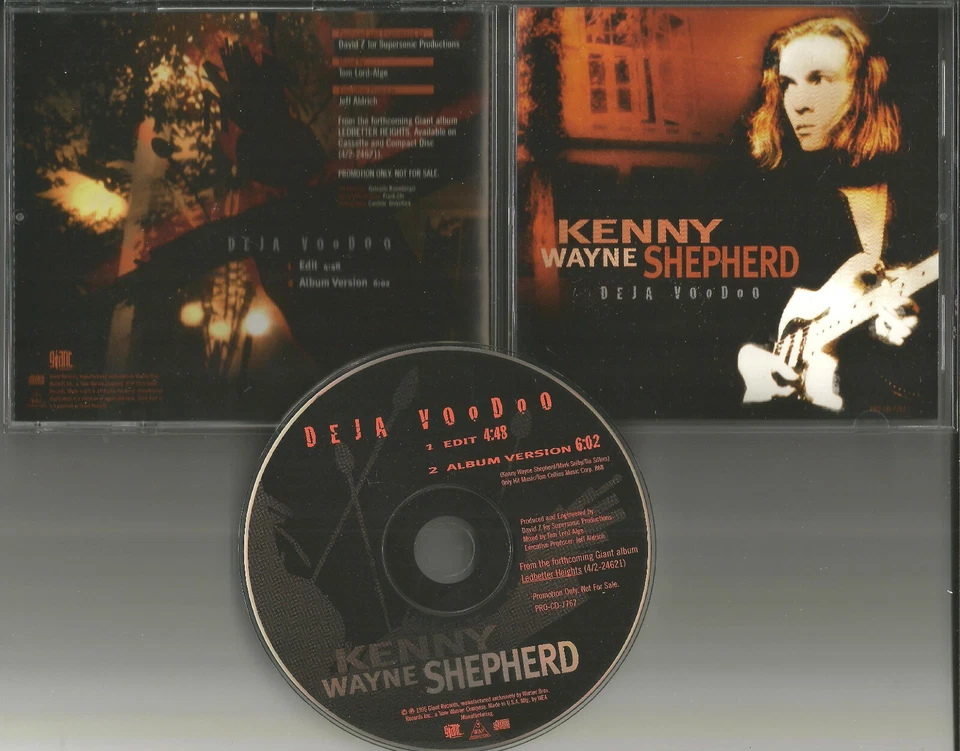 KENNY WAYNE SHEPHERD Deja Voodoo 2TRX w/ RARE EDIT PROMO CD Single 1995 USA MINT Foto 1 de 1