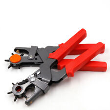 Heavy Duty Hole Punch Plier for Belts & Shoes - Red